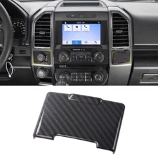 Carbon Fiber Electrical Power Socket Cover Trim Molded For Ford F-150 2015-2020