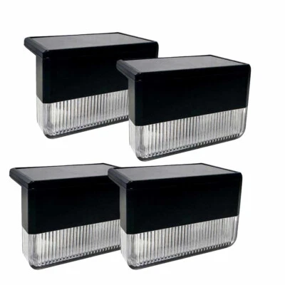 VETRINEINRETE 4 Luci solari giardino impermeabile led pannello solare luce calda 3000k + rgb