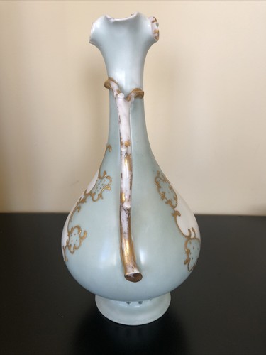 ROSENTHAL R C Antique Hand-Painted Porcelain Floral Footed Ewer Vase - Picture 8 of 11