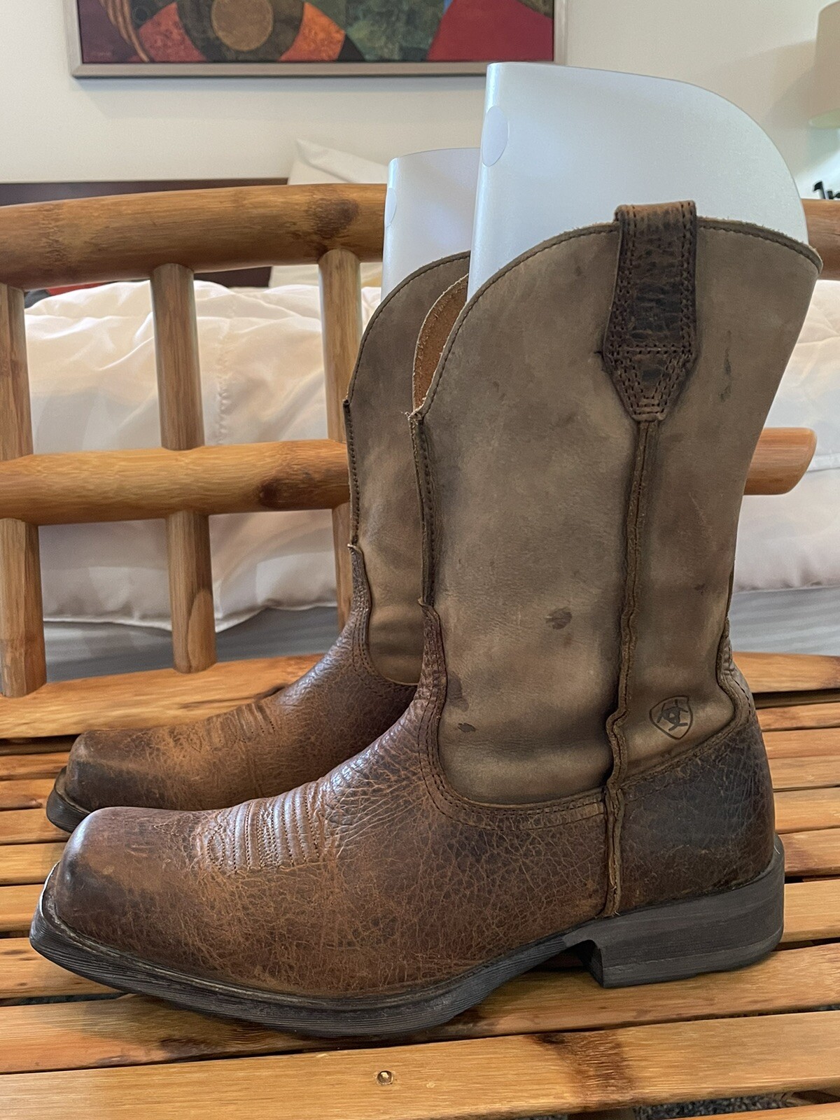 Ariat 10002317 Rambler Square Toe Cowboy Boots Earth/Brown Bomber Mens