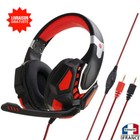 Casque filaire pour gaming jack 3.5mm jeu micro microphone audio PC ordinateur R