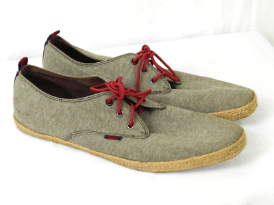Ben Sherman canvas loafers Ben Sherman Gray Canvas Loafers Shoes Men Size 13 | eBay main image 4