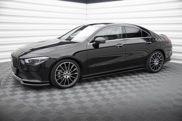 Maxton Design Seitenschweller Ansatz (Paar) Passend FüR Mercedes Cla C118 Schwar-image
