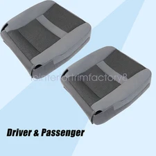 For 06-10 Dodge Ram 1500 2500 Driver & Passenger Bottom Fabric Seat Cover Gray
