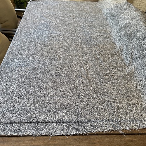 High End Charcoal Gray Cream Pebble Tweed Chenille Upholstery Fabric 1+ Yds - Picture 3 of 7