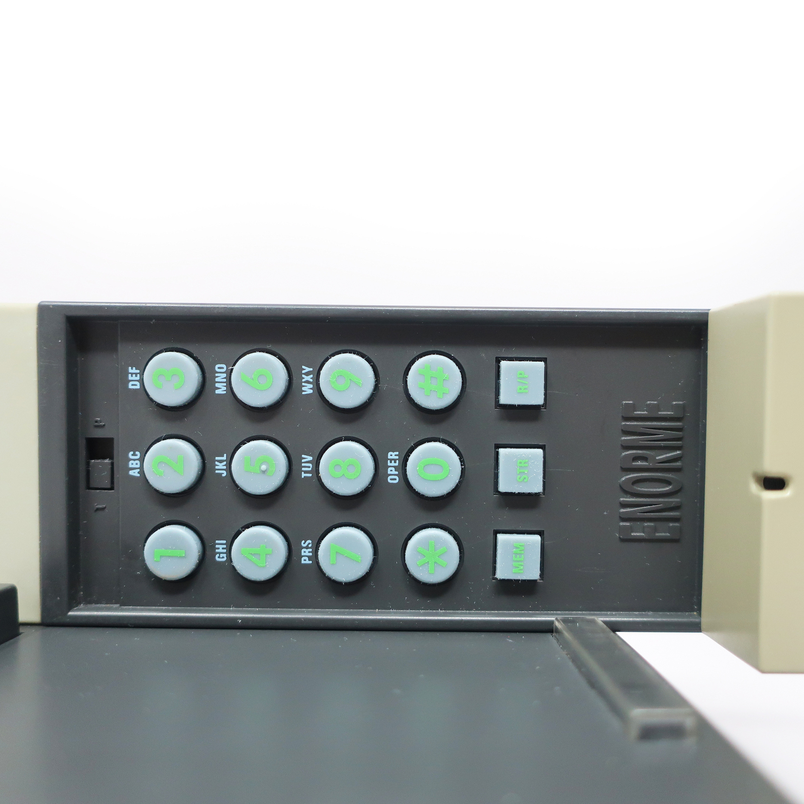 1986 Gray and Black Enorme Telephone by Ettore Sottsass for Enorme