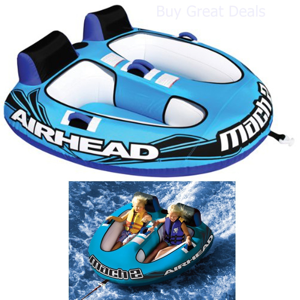 Towable Water Tube Inflatable Boat 2 Person New Ski Tow Raft Float