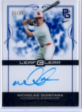 2015 Leaf Ultimate Draft Blue Autograph Nicholas Quintana Auto Arizona 16/25