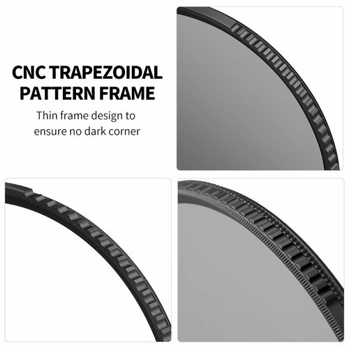 K&F 37/40.5/43/46/49/52/55/58/62/67/72/77/82mm Slim MCUV+CPL+ND4 Lens Filter Kit - Picture 5 of 25