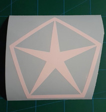 Custom Mopar Star Logo Emblem Vinyl Decal Window Stickerfor Mopar Cars Trucks.