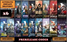 MTG ARENA CODE CARD PACKS FOUNDATIONS DUSKMOURN BLOOMBURROW OUTLAWS PRERELEASE