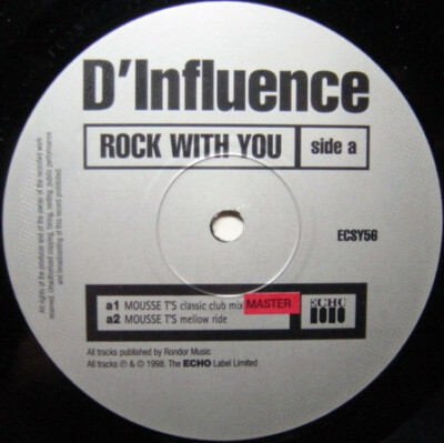 D'Influence - Rock With You (12'')