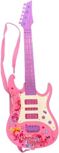 Guitarra rosa PEBBLE HUG de 20 pulgadas, juguete educativo electrónico para niños con música - Imagen 1 de 1