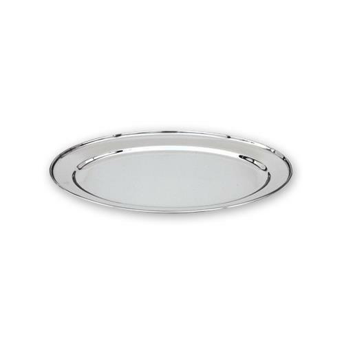 Oval Platter 600mm Stainless Steel Oval w Rolled Edge Plate / Catering - Picture 1 of 1