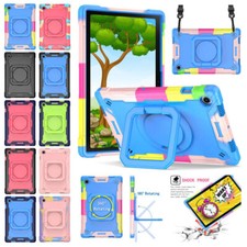 For Samsung Galaxy Tab A A7 Lite A8 S7 S8 Shockproof Stand Tablet Case W/Strap