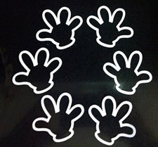 12pc Die Cuts - Disney Mickey Outline Hands Die Cut Set