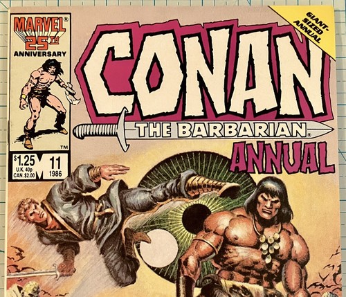 Conan the Barbarian Annual #11 NM- Ernie Chan Cover 1987 Marvel Comics - Picture 2 of 6