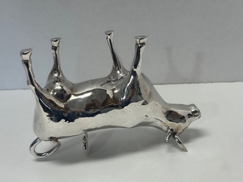 Dutch 835 Silver Cow Creamer H. Hooykaas 1960 Rotterdam - Picture 17 of 23