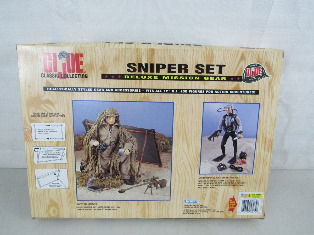 GI Joe Sniper Set Deluxe Mission Gear Classic Collection 1998-New