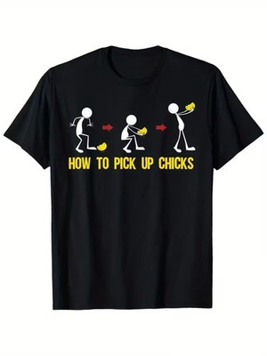 Funny How to Pick Up Chicks Chicken Jokes T-Shirt