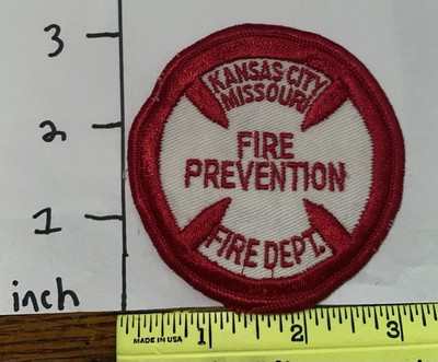 Vintage Kansas City Missouri Fire Prevention Patch