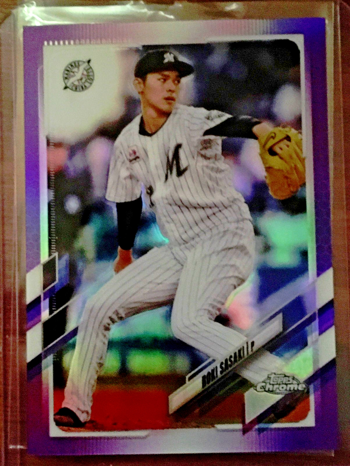 Roki Sasaki - 2021 Topps Chrome #194 NPB - Purple Refractor #151/299 (RC)  🔥