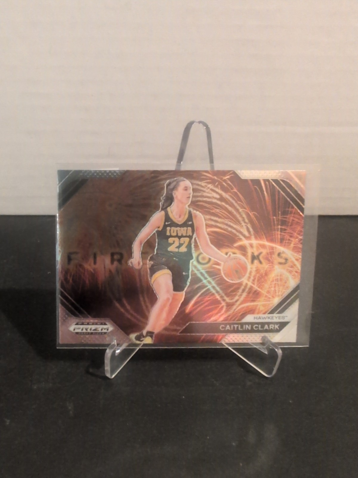 2024 Prizm Draft Picks Caitlin Clark RC Fireworks #15