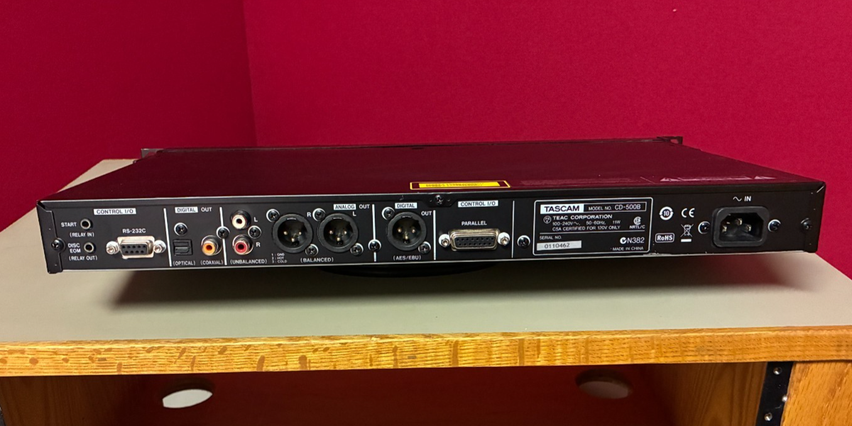TASCAM CD-500B Rack-Mountable CD Player | eBay