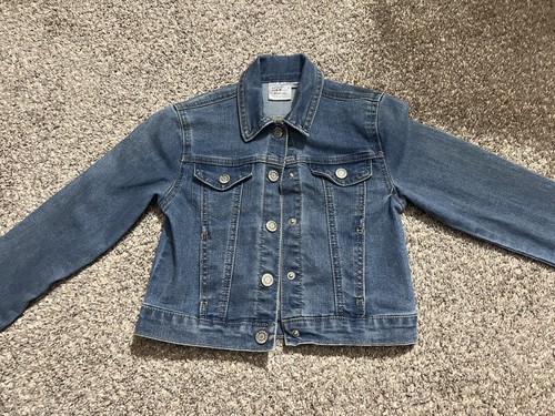 Looney Tunes Tweety Bird Girls Blue Denim Jean Jacket Size S 6/6X Outerwear - Picture 3 of 5
