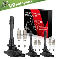 3 For 3.8L V6 2003-2006 Mitsubishi Montero Ignition Coil & Spark Plug