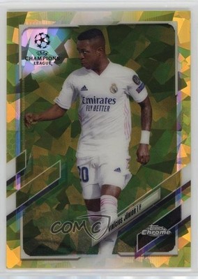 2020 Chrome UEFA Champions League Sapphire Yellow 51/99 Vinicius Junior #89 0n3k