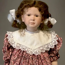 Collectible Artist 24” Porcelain Doll “Anne” by Ruth Treffeisen LE 37/100 COA