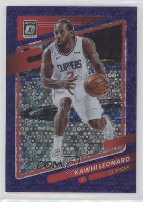 2021 Panini Donruss Optic Fast Break Purple Prizm 90/95 Kawhi Leonard #145 0tg5