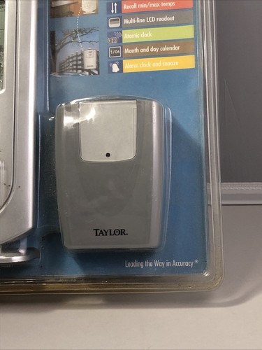 Taylor Digital Wireless Thermometer with Atomic Clock - Picture 3 of 9