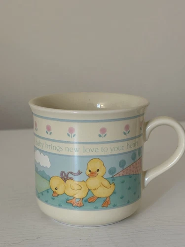 Vintage 1984 Hallmark Child's Mug Ducks  - Baby’s Heirloom Collection 