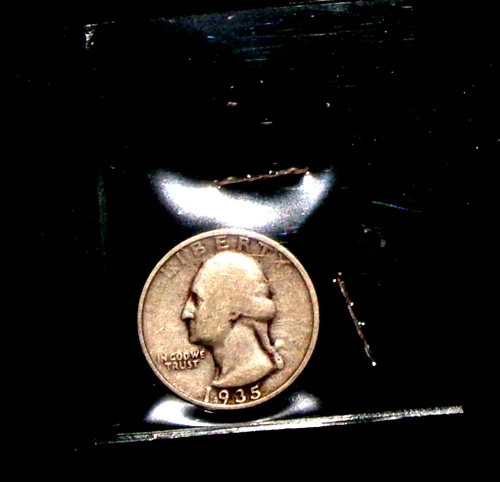 1935-S SILVER WASHINGTON HEAD QUARTER - GRADES - "VERY GOOD"