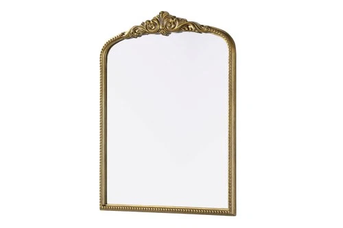 Elegant Decor Naomi Vintage Resin Mirror 33X42 in Antique Brass - Picture 4 of 7