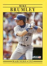 1991 Fleer #445b Mike Brumley