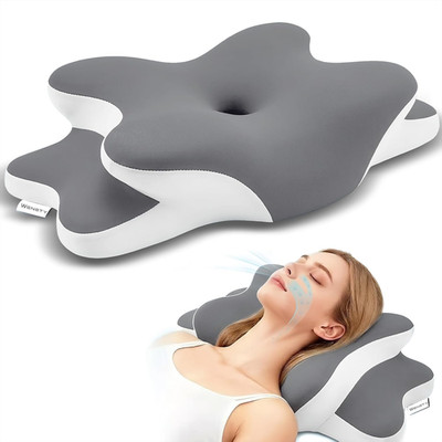 Sleep Apnea Pillow with Neck Pain & Snoring Relief-Orthopedic Cervical Pillow,Er