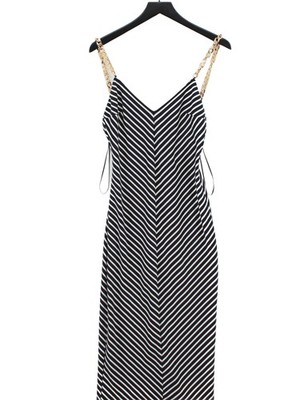 Nissa Maxikleid mit Schlupf UK8 in Schwarz