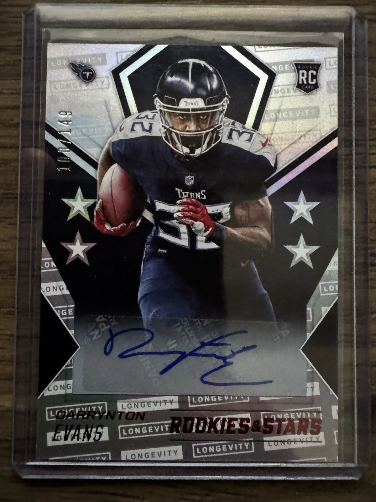 Darrynton Evans Panini Rookies & Stars #116 Longevity Signature-Platinum 1/1
