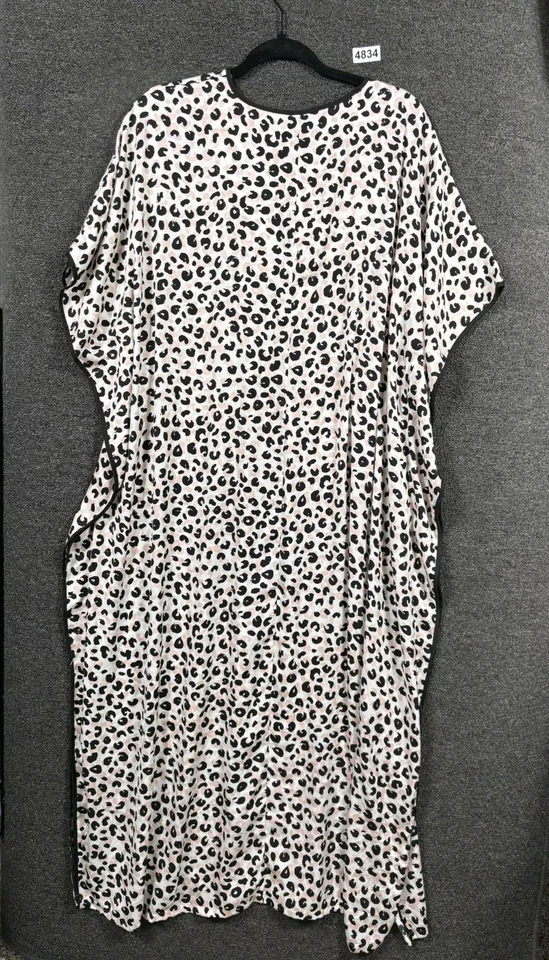Kate Spade Kaftan Fiji Felino Leopardo Manchas Caftán Cubrir Mujer Talla M Foto 3 de 4