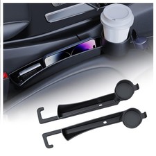 2025 New Car Seat Gap Filler Organizer,2PCS Multifunctional Car Side Seat Gap...