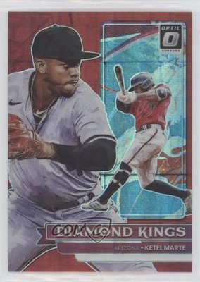 2022 Panini Donruss Optic Diamond Kings Red Pandora Prizm 19/99 Ketel Marte 0r2f