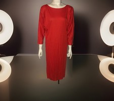 Vintage 80's CHARLE Oversize Shirt Dress Size Small Draped Back