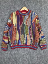 Vintage COOGI Australia 3D-Knot Sweater Multicolor Women  s M Biggie Cosby