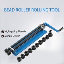 Manual Bead Roller Bending Machine Sheet Metal Bead Roller Tool with 6 Dies
