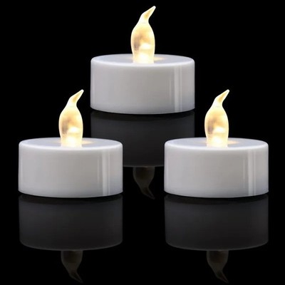 Teelichter - batteriebetriebene LED-Lichter für Hochzeiten und Partys - 12er Pack