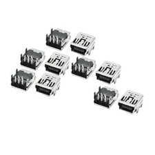 10pcs Right Angle 5 Plug USB B Mount Female Jack Connector Solder