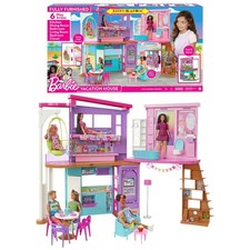 Barbie Casa di Malibu (106 cm) playset casa delle bambole con 2 piani 6 stanze